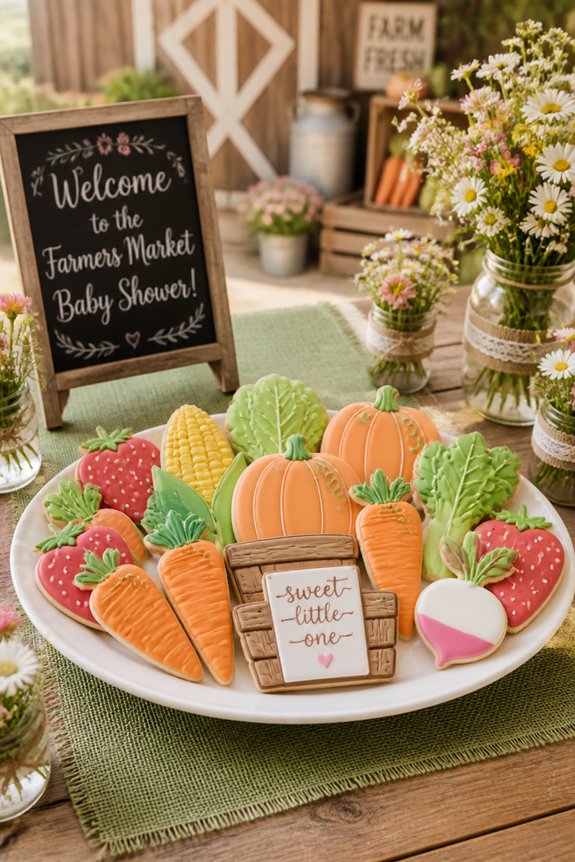 farm fresh themed cookies