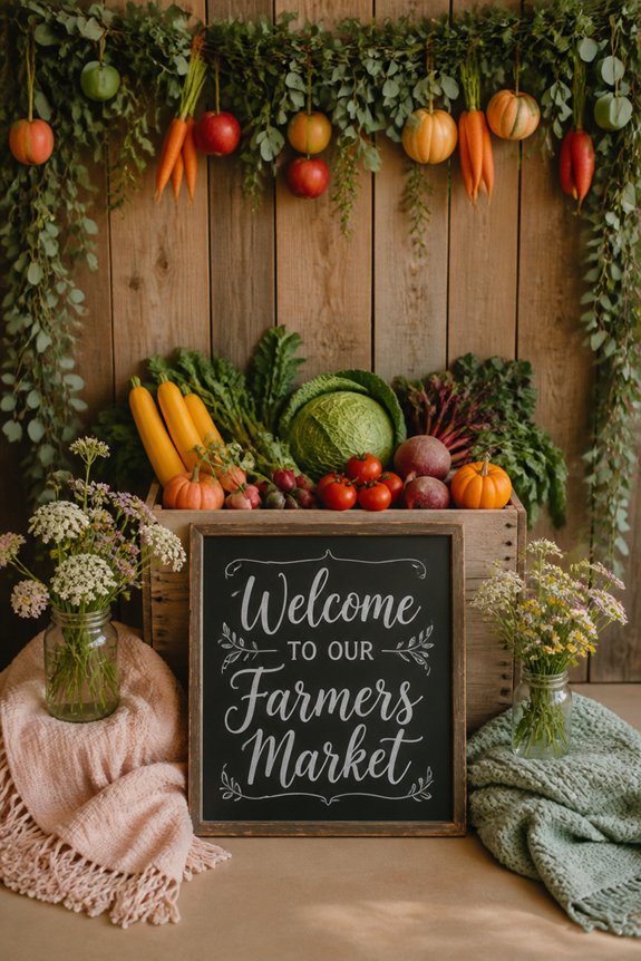 farmers market baby photos