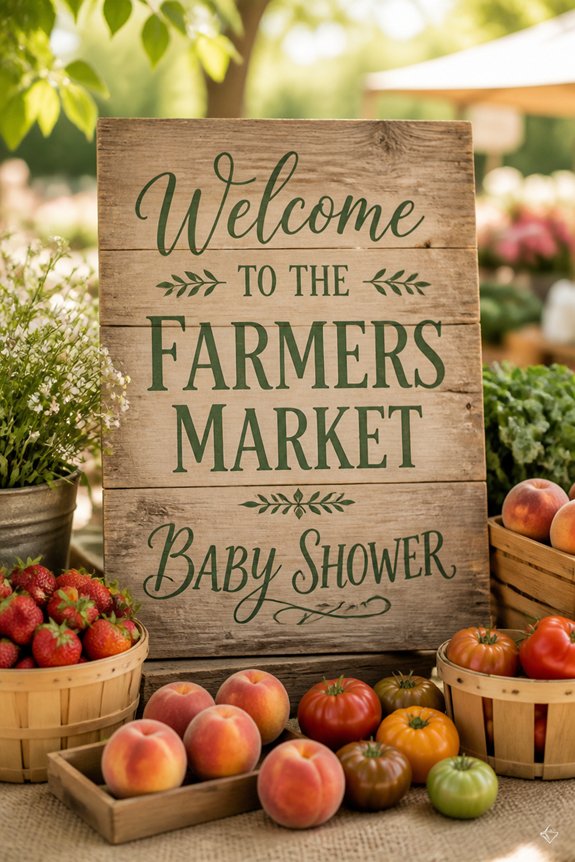 farmers market baby shower