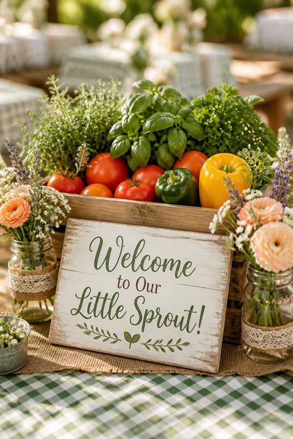 fresh colorful farm themed decor