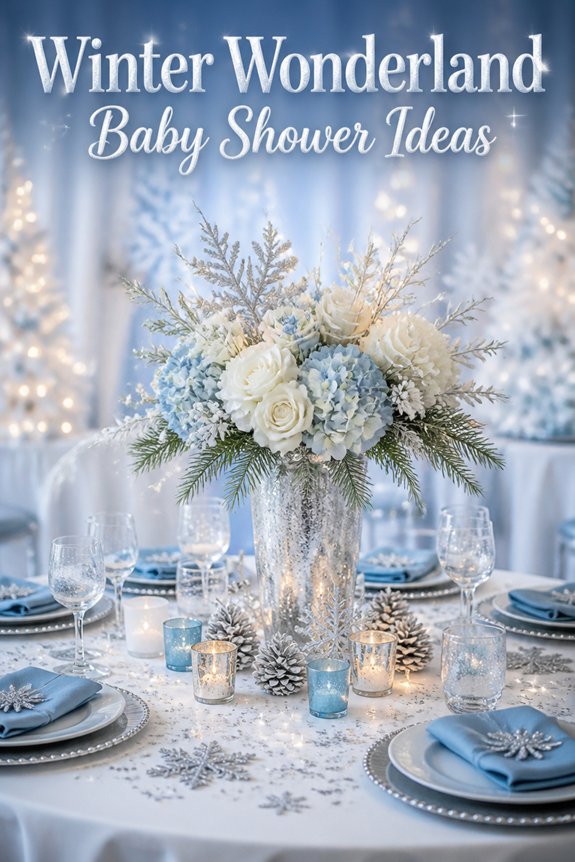 frosted pinecone snow accents