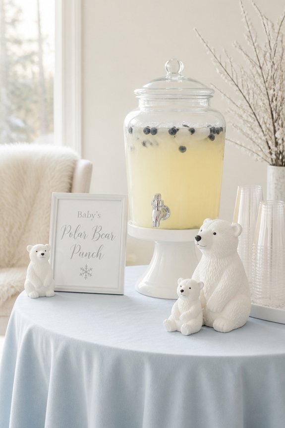 icy polar bear drink station