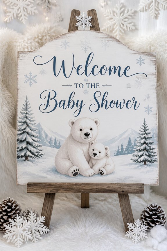 icy polar bear welcome
