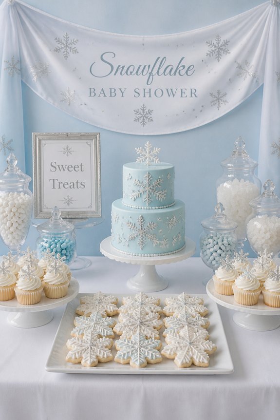 icy winter themed sweet treats