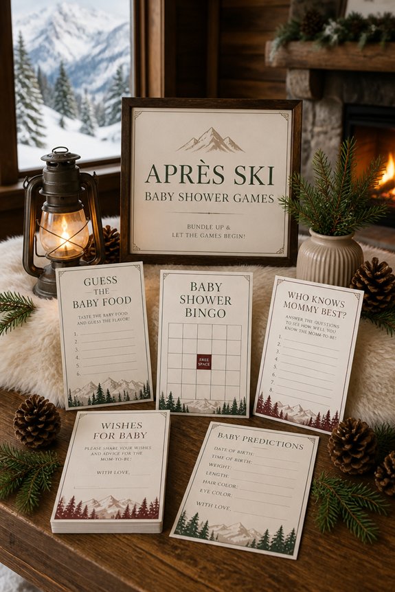 mountain themed baby shower fun
