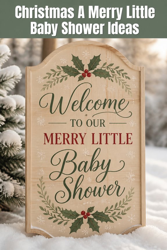 pastel baby shower welcome