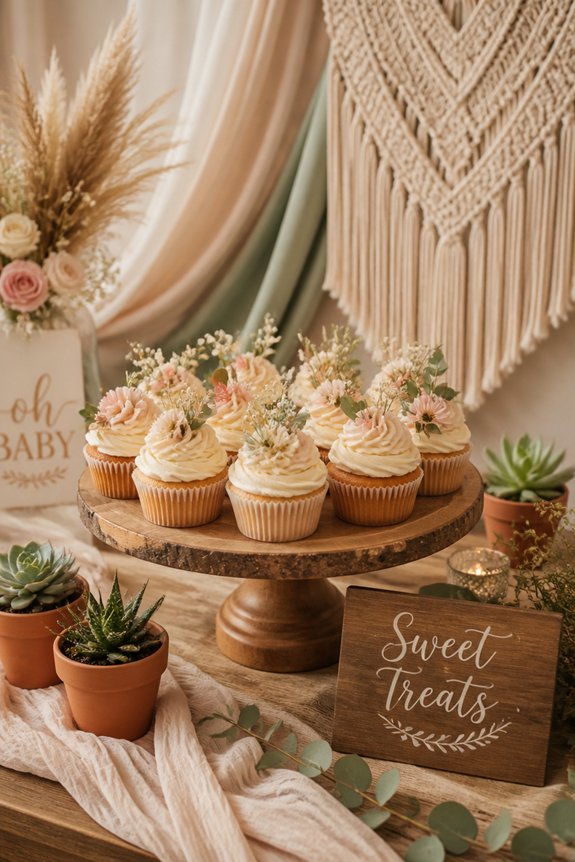 pastel natural floral decorations