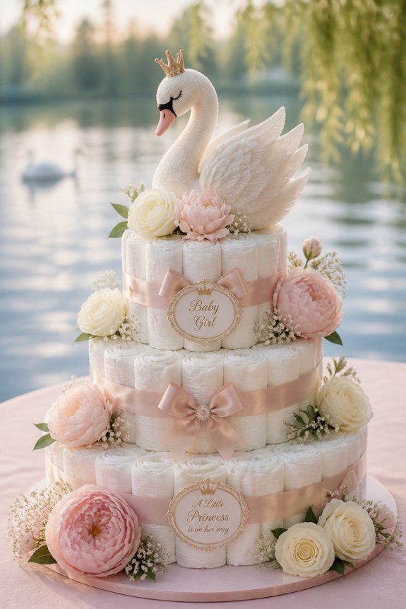 pastel swan lake decorations