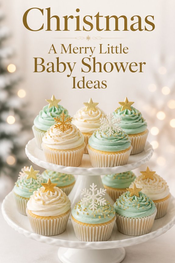 pastel themed festive cupcakes