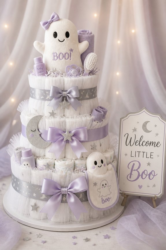 playful diaper cake centerpiece