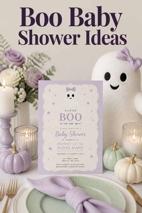 playful ghost baby shower