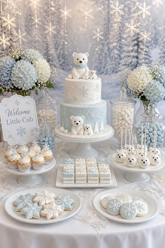 polar bear themed dessert ideas