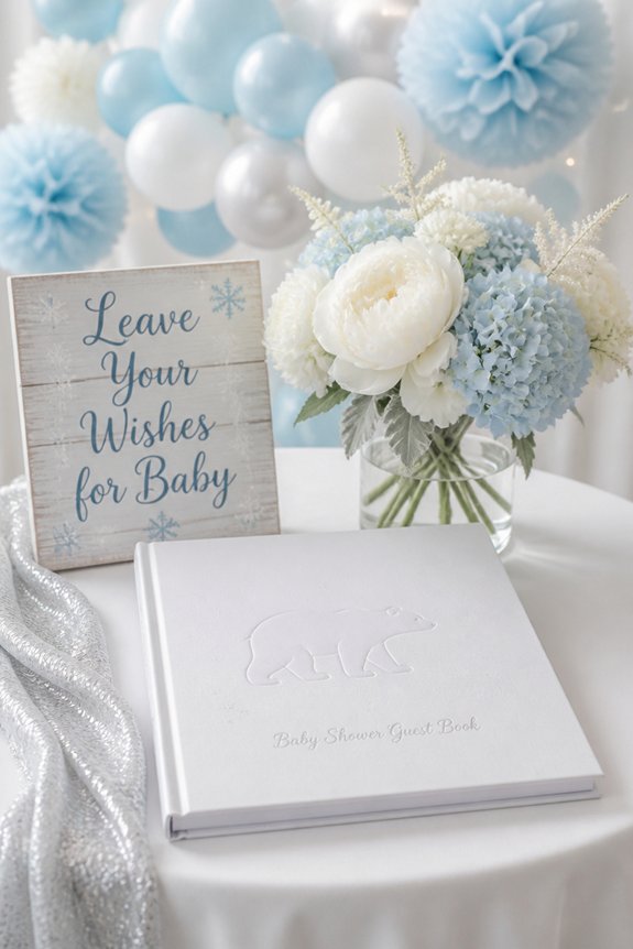 polar bear themed guest messages