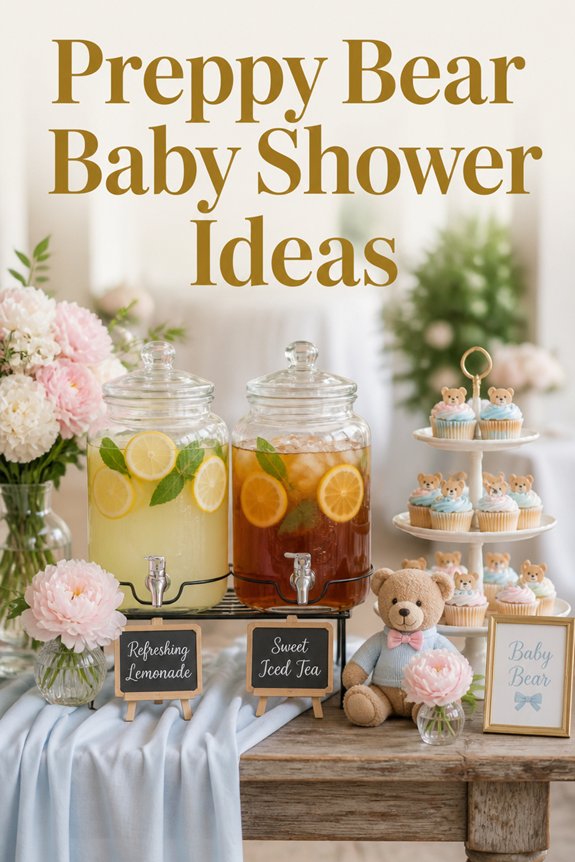 preppy bear drink station