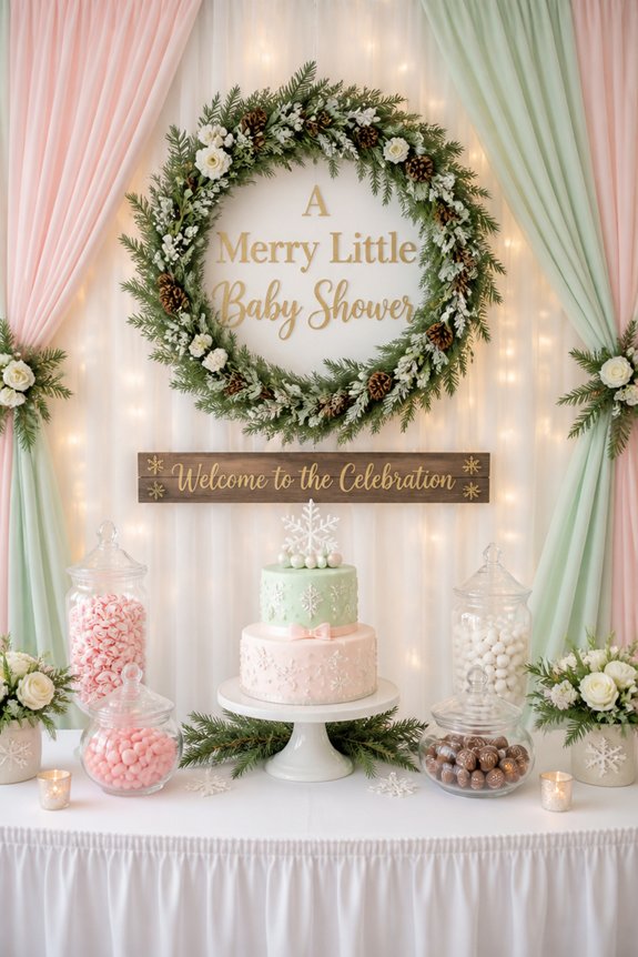 soft pastel festive decor