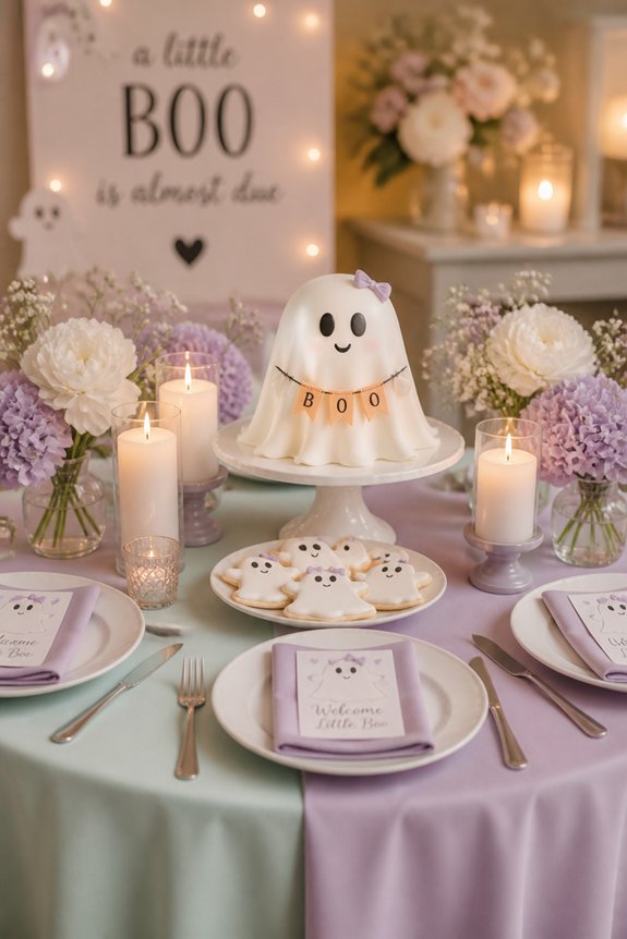 whimsical pastel spooky accents