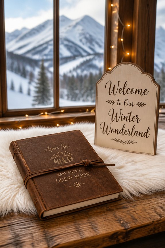 winter wonderland guest sign