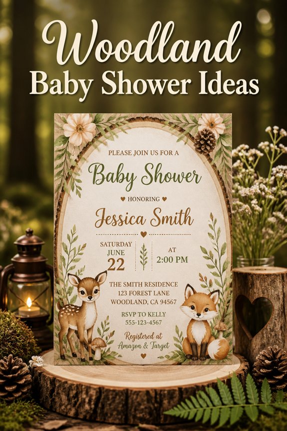 woodland forest themed celebration design