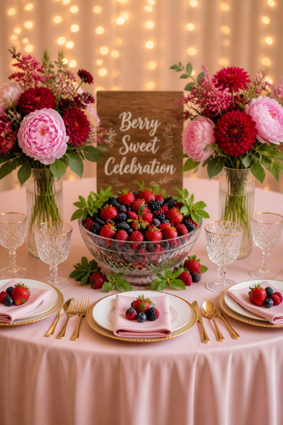 berry themed table decoration tips