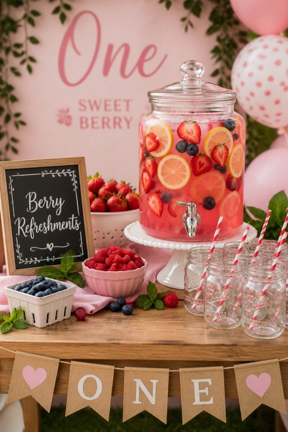 kids personalized drink station